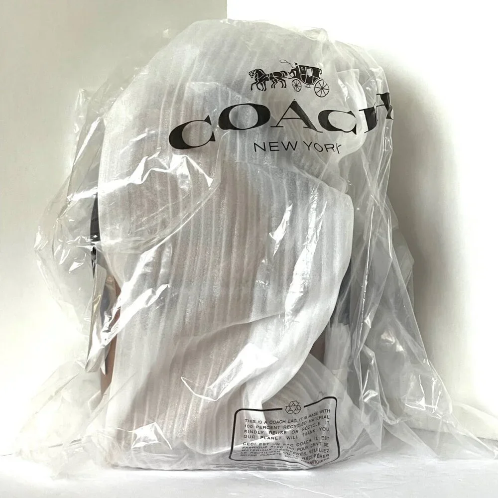Coach West Pack Sling Bag 2540 Brown Pebble Leather Crossbody Backpack